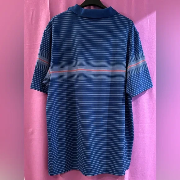 Vineyard Vines Men's Blue Striped Polo Shirt Size XL - Picture 3 of 9